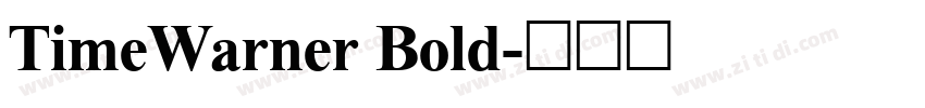 TimeWarner Bold字体转换